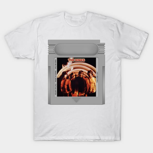 The Kinks Are the Village Green Preservation Society Game Cartridge T-Shirt by PopCarts